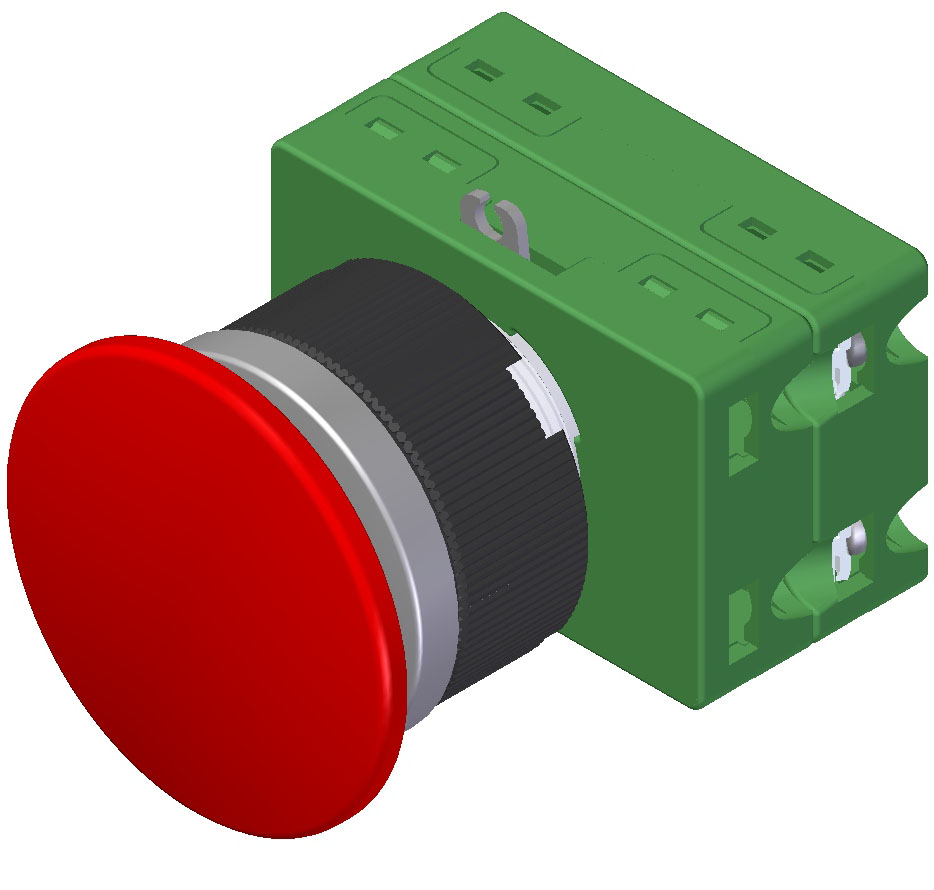 Mushroom Pushbutton
